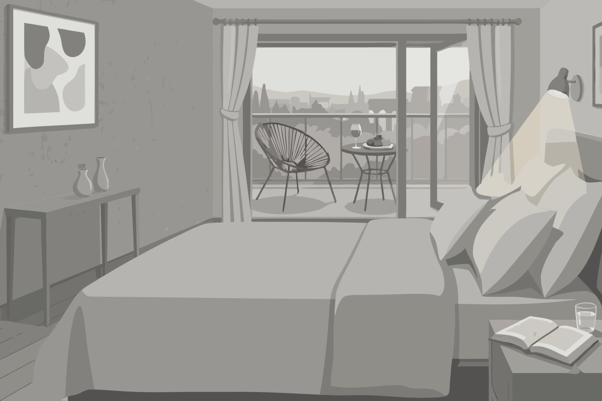 Chambre Lit Queen-Size Supérieure – Vue sur Mer